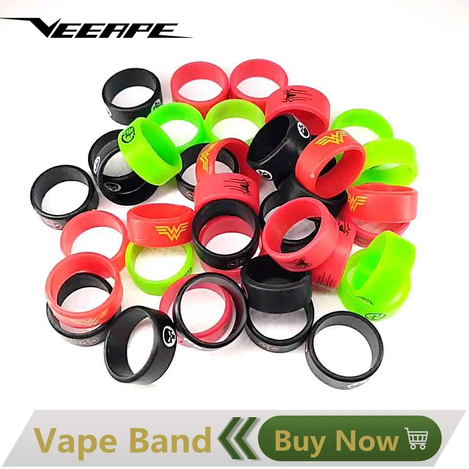 

Veeape 5/10pcs Vape Band for Protection Decoration Ring Silicon Rubber Band for Vaporizer RDA RTA RDTA Atomizer