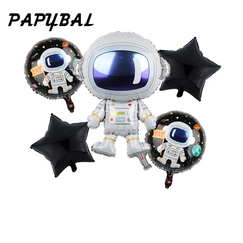 

5pcs Cartoon Astronaut Balloon Foill Star Wars Set Balloons Globos Baby Birthday Party Decorations DIY Supplies Kid's Toy Gifts