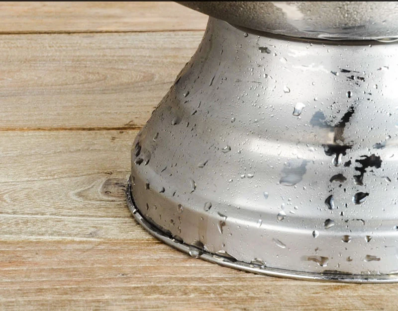 1PCS Bucket Champagne 304 Stainless Steel Ice Bucket Granule Tube Champagne Barrel Ice Wine Barrel