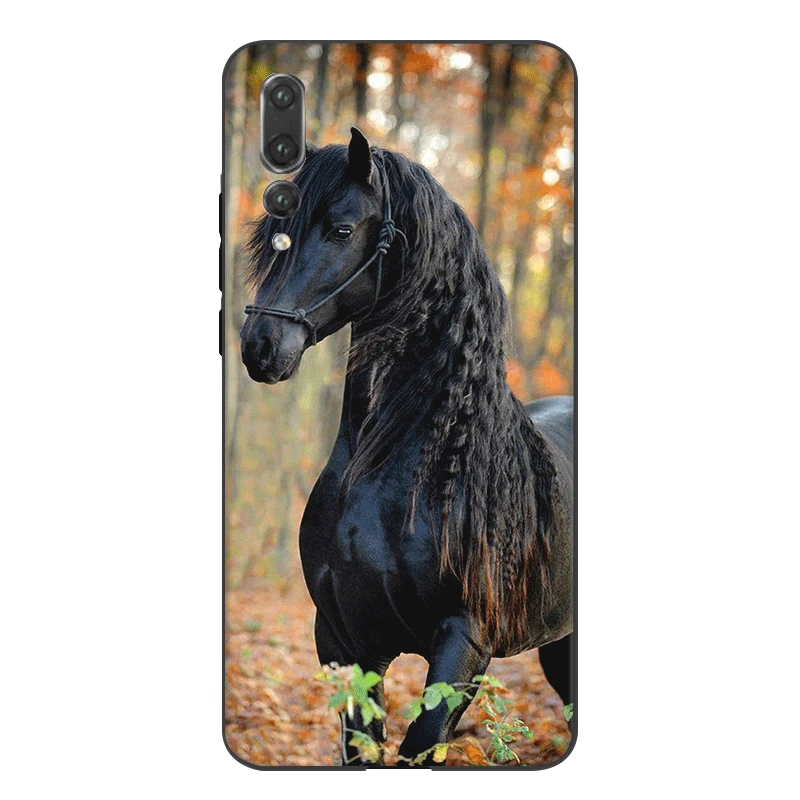 Силиконовый чехол Desxz для мобильного телефона Beauty Horse Huawei Honor 7A 7C 7X 8 8X 8C 9 Note 10