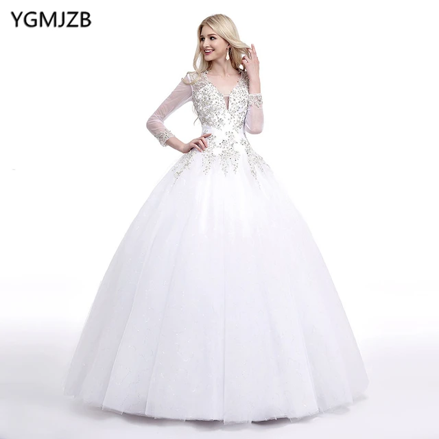 White Dress with Puffy Sleeves