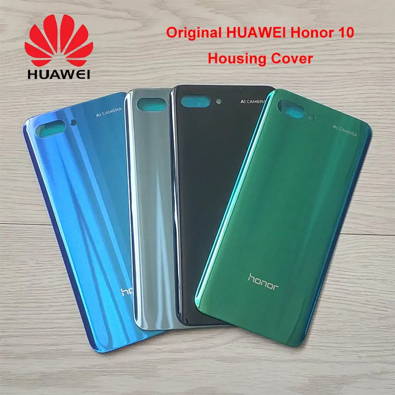 

Original HUAWEI Honor 10 Back Battery Cover Case 3D Glass Rear Housing Cover for Honor10 Rear Door Cover + Adhesive Sticker