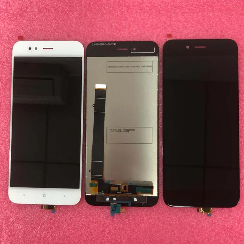 

100% Warranty White Black Full LCD Display Touch Screen Digitizer Assembly For Xiaomi Mi A1 MiA1 parts +tools