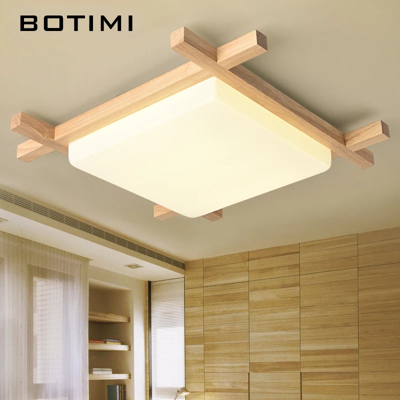 Nordic Lampu Led Dapur Langit-langit Kayu 1