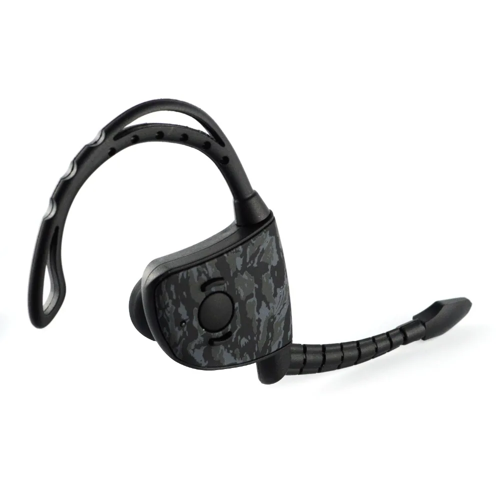 Single Ear Hook Bluetooth Earphone Headphone Handsfree Mic Microphone