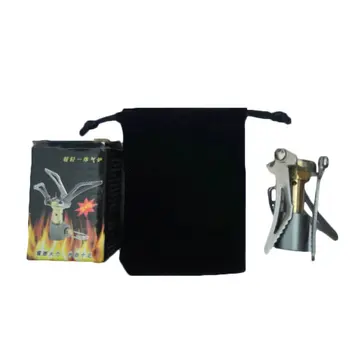 

Outdoor Camping Ultra Light mini Furnace head Outdoor stove furnace portable All-in-one gas furnace GR-9