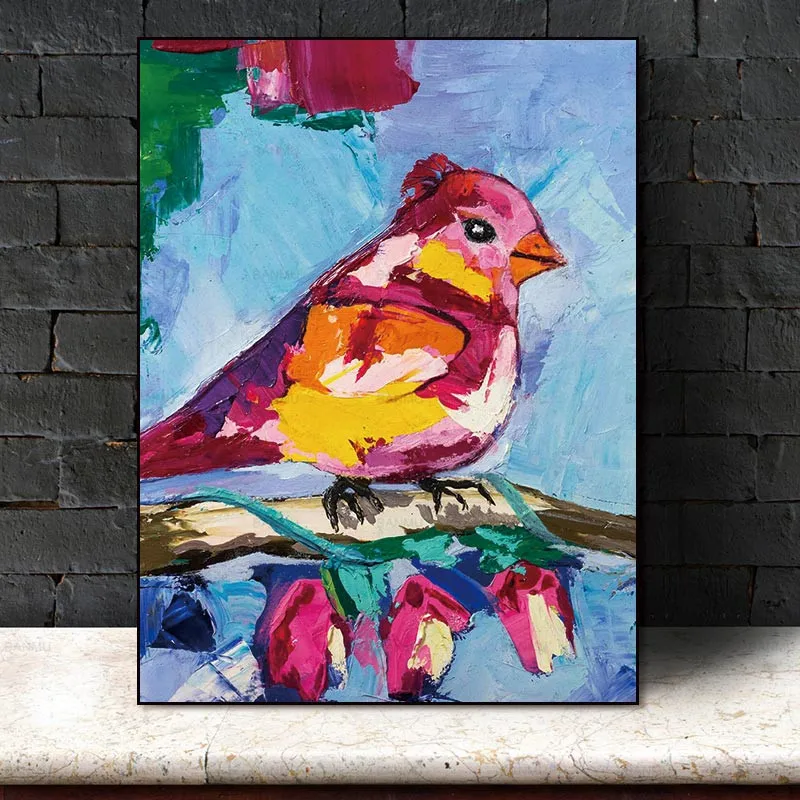 wall art painting abstract bird picture home decor print on canvas abstract poster no frame