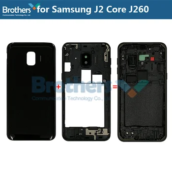 

Full Housing for Samsung Galaxy J2 Core J260 Middle Frame with Camera Lens Buttons for Samsung J260F J260G Back Case Housing Top