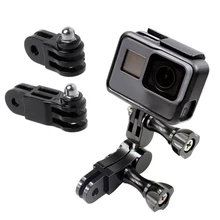 Prolong Extension Connector adapter 3-way Pivot Arm Bicycle Helmet Mount Extender for GoPro Hero 5/4/3+/3/2/1 For SJCAM Prolong Extension Connector adapter 3-way Pivot Arm Bicycle Helmet Mount Extender for GoPro Hero 5/4/3+/3/2/1 For SJCAM