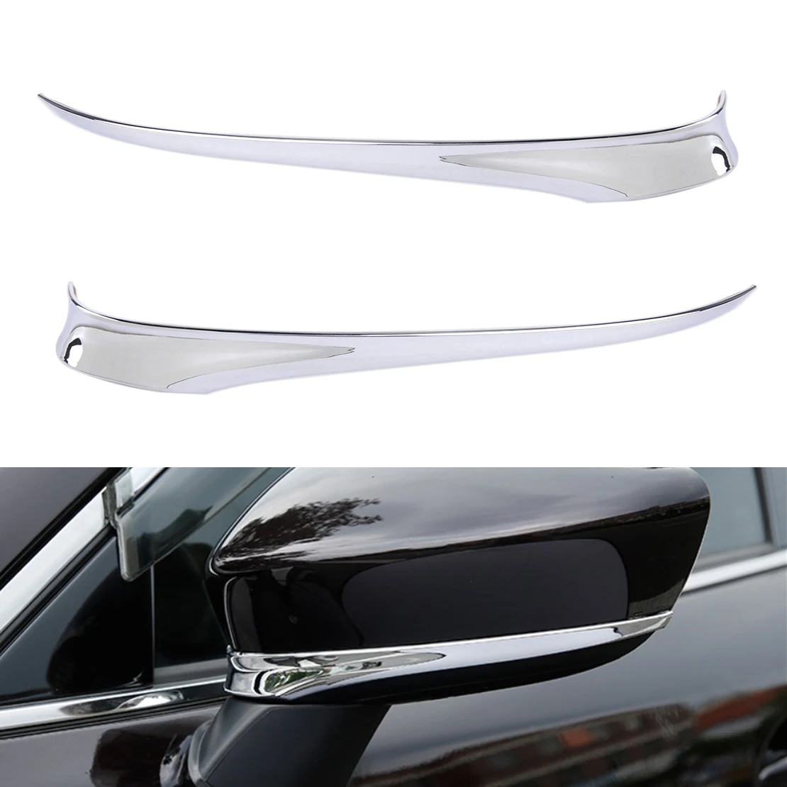 Beler хромированный ABS автомобильный боковое зеркало заднего вида крышка отделка Stipe полоса подходит для Mazda 6 Atenza