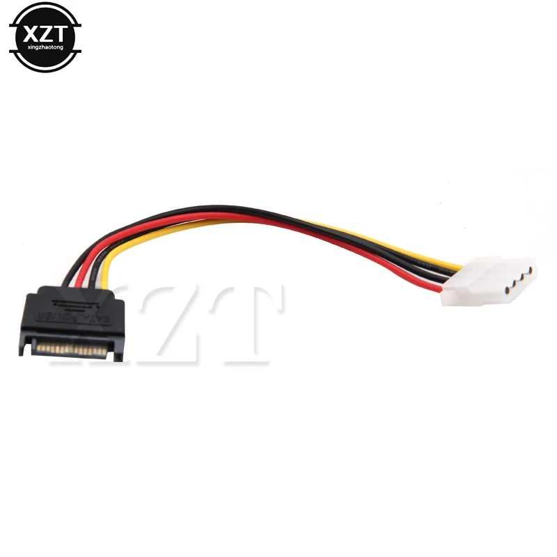 2 шт. 15 Pin SATA мужчин до 4 Pin Molex Женский IDE HDD Мощность жесткий диск кабель Nov4 mosunx