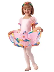 Новое платье принцессы для девочек детское балетное платье Лирический Bailarina балет партии производительность платье для танцев купальник