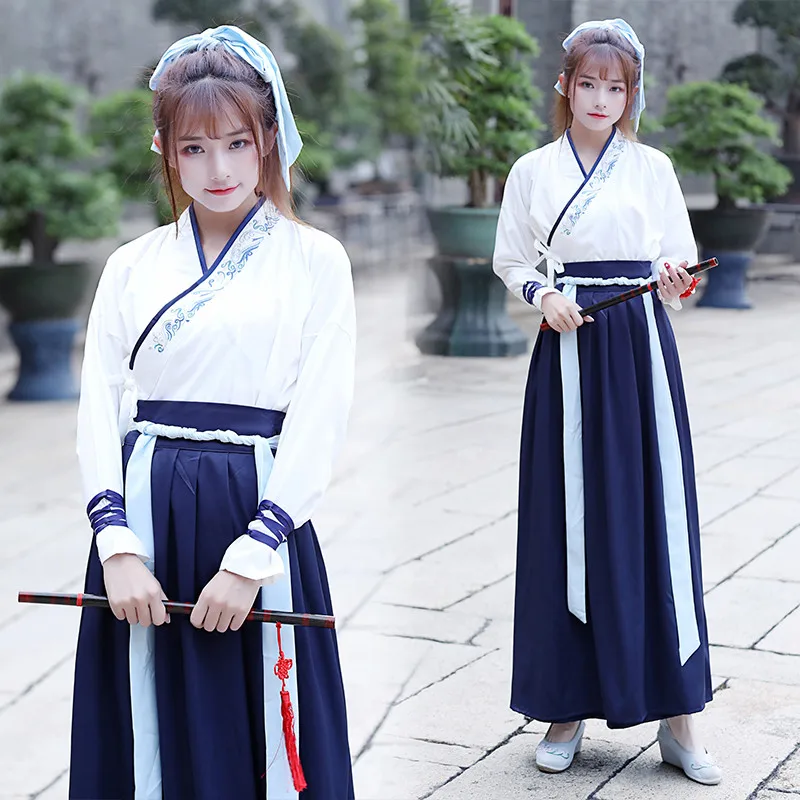 Hanfu Женский китайский стиль старинная фотоэлемент волшебный воздух элегантные