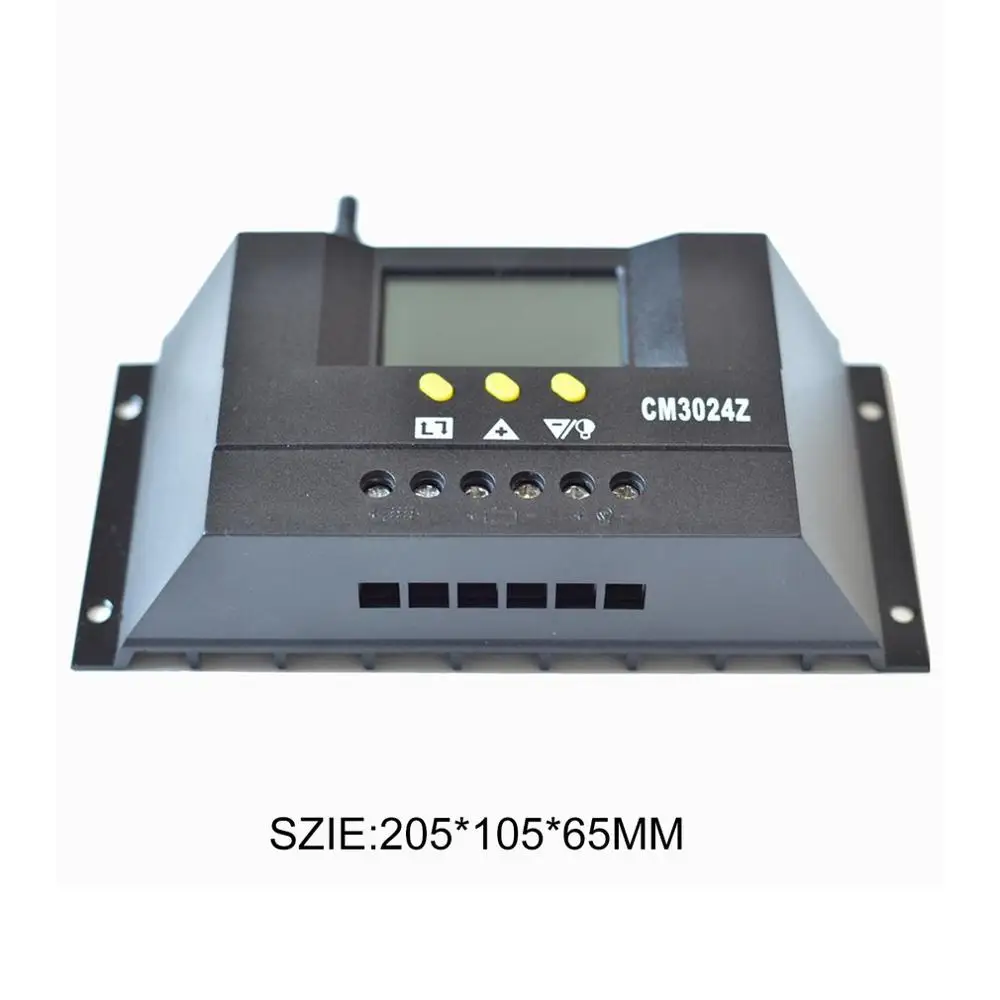 

Portable Solar Charge Controller Back-light LCD 12V 24V Auto PWM Battery Charger Regulator with Timing Function