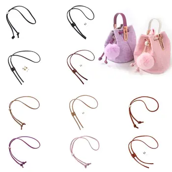 

Women Girls Detachable PU Leather Bag Strap Belt Bucket Bags Drawstring Bunches Backpack Beam Pocket Accessories