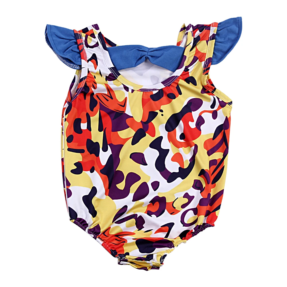 Baby Toddler Girls One peices Swimsuit Summer Leopard print Sleeveless