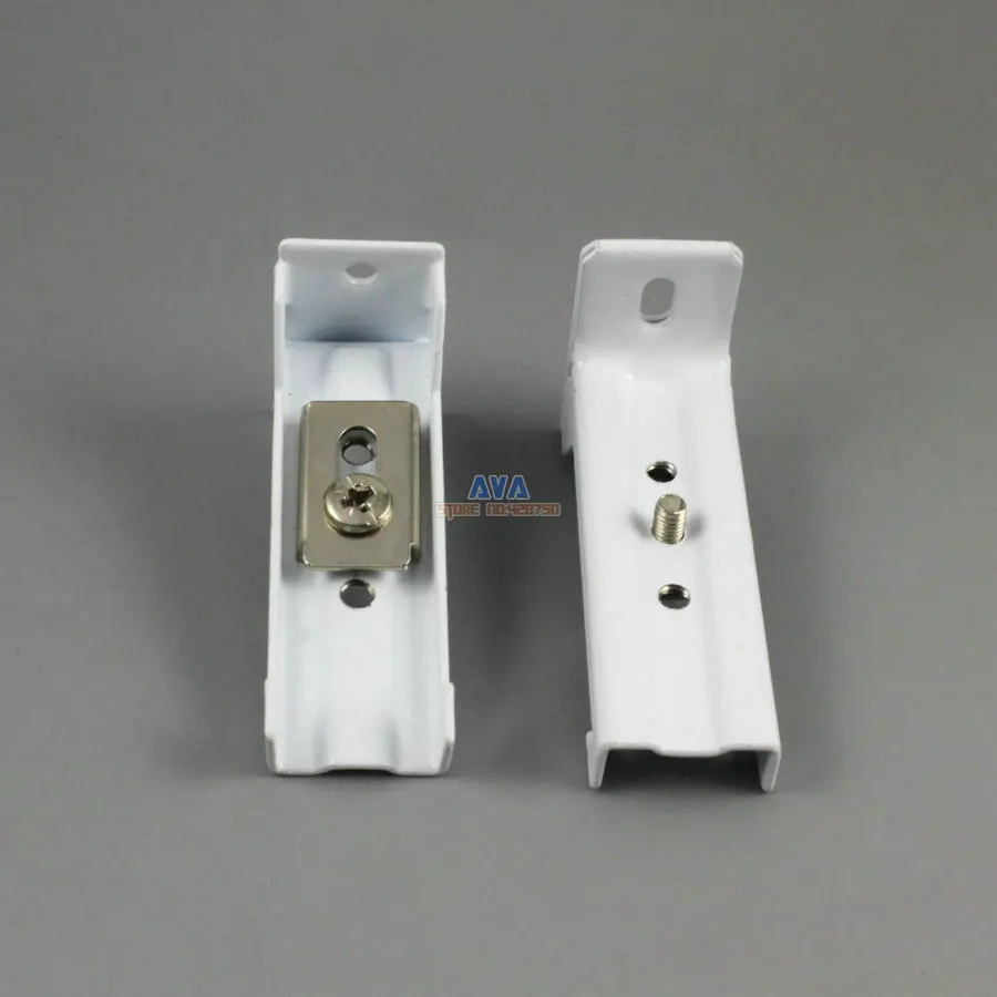 10 Pieces L Shape Curtain Track Bracket Curtain Track Brace 64x20x35mm
