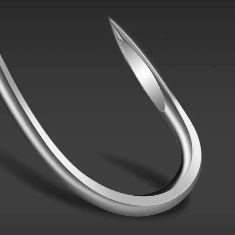 30pcs Fishing Hook Non barb Hook/ Barbed Hook For Salterwater Fishing