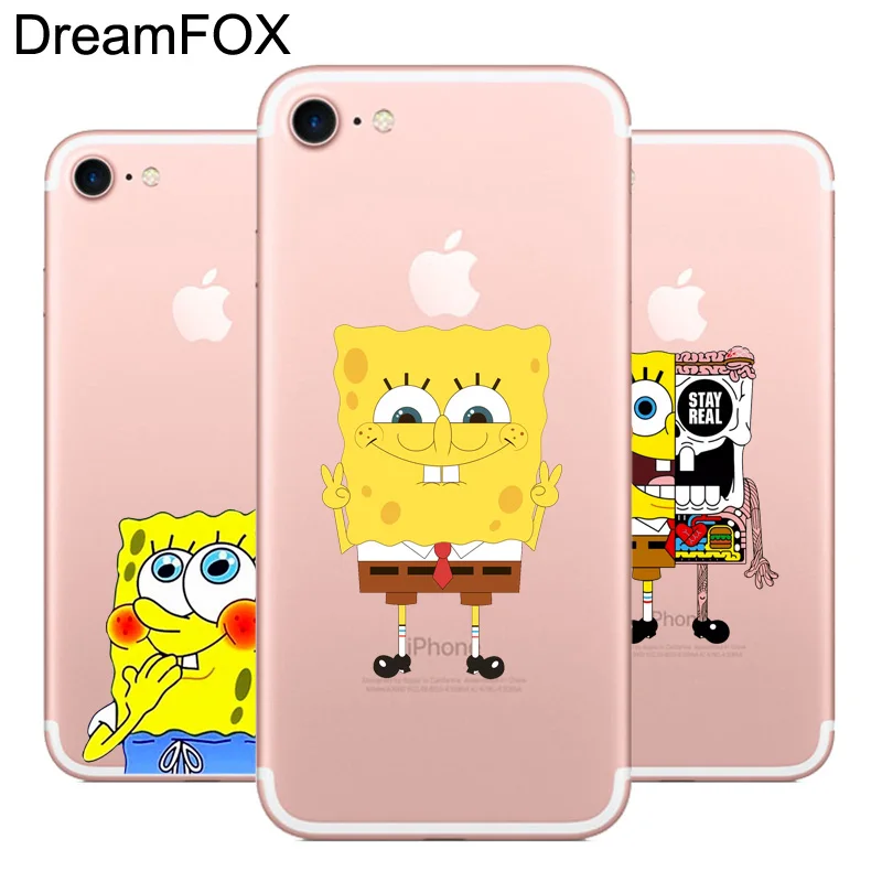 

DREAMFOX L547 Spongebob Soft TPU Silicone Case Cover For Apple iPhone XR XS Max 8 X 7 6 6S Plus 5 5S SE 5C 4 4S