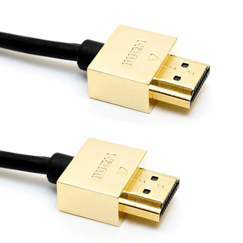 JINCHI HDMI кабель HD кабель Версия 2,0 HDMI Золотой Маленькая коробка ПК ТВ кабель 1 м/1,5 м/3 м/5 м