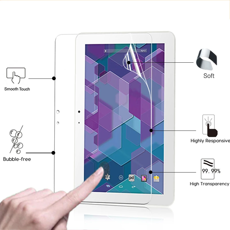 Ultra HD LCD Anti Scratches Screen Protector Film For BQ EDISON 3 10.1" tablet Glossy film high