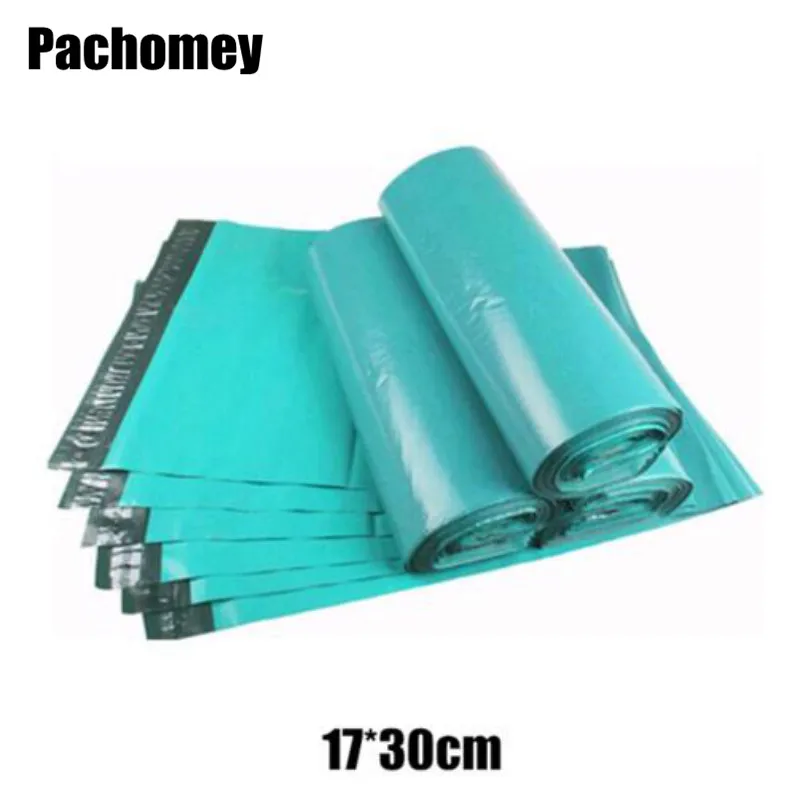 Wholesale 17*30CM Green Self seal Poly Bag Plastic Mailing Envelope