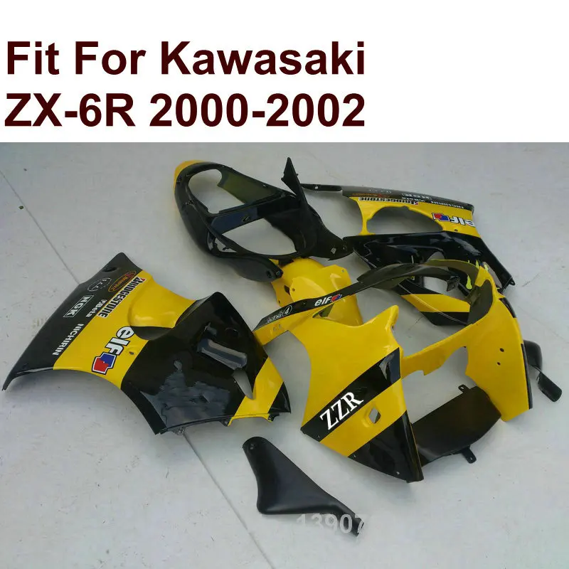 

Bodywork kit for Kawasaki ZX6R fairings burnt orange black 00 01 02 Ninja ZX 6R 636 2000 2001 2002 fairing free custom XF87
