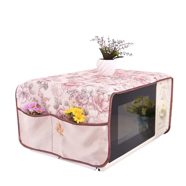 Best Offers 38*100cm Microwave Oven Dustproof Cover With Pockets Floral Printed Cotton Microwaves Protector Best Price Best Offers 38*100cm Microwave Oven Dustproof Cover With Pockets Floral Printed Cotton Microwaves Protector Best Price