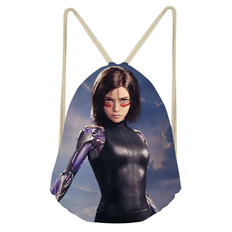 As Pictures THIKIN Alita сумка со стягивающим шнурком и напечатанным текстом рюкзак для детей мальчиков маленький рюкзак на шнурке детские сумки на заказ - Цвет: As Pictures