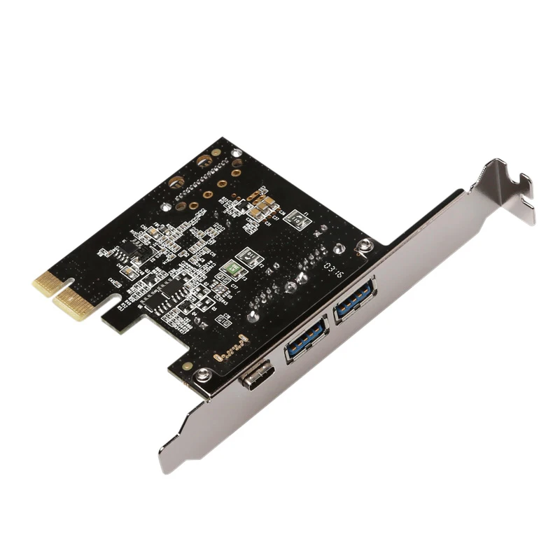 En-Labs USB 3,1 GEN 1(5 Гбит/с) type-C+ 2 USB 3,0 type-A PCI-e Express Card настольный адаптер PCI Express Add On Card, питание по SATA