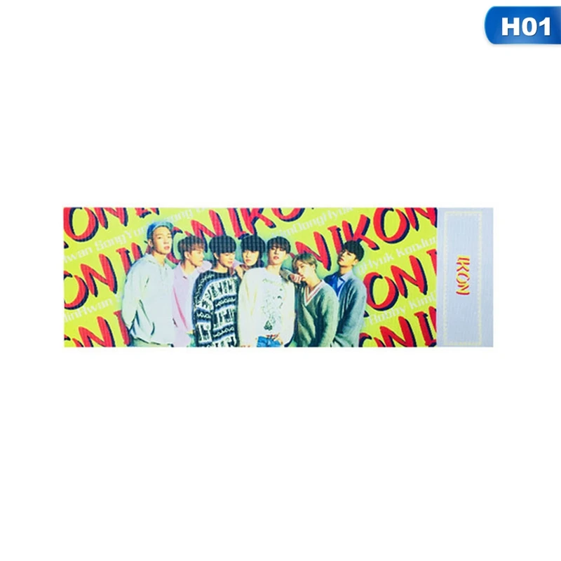 H01 1 шт. GOT7 IKON REDVELVET концертная поддержка ручной баннер ткань повесить плакат Канцелярский набор - Цвет: H01