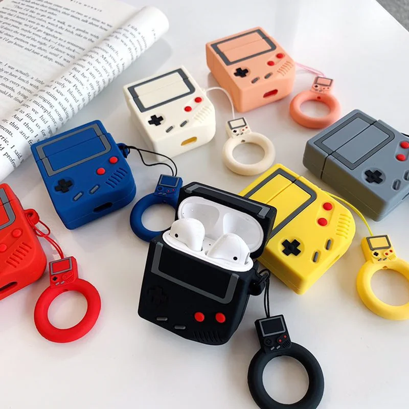 

Newest for AirPods Case Silicone Cute 3D Game Earphone Case for Airpods 2 Headphone Case for Apple Air Pods Cover Earpods Strap