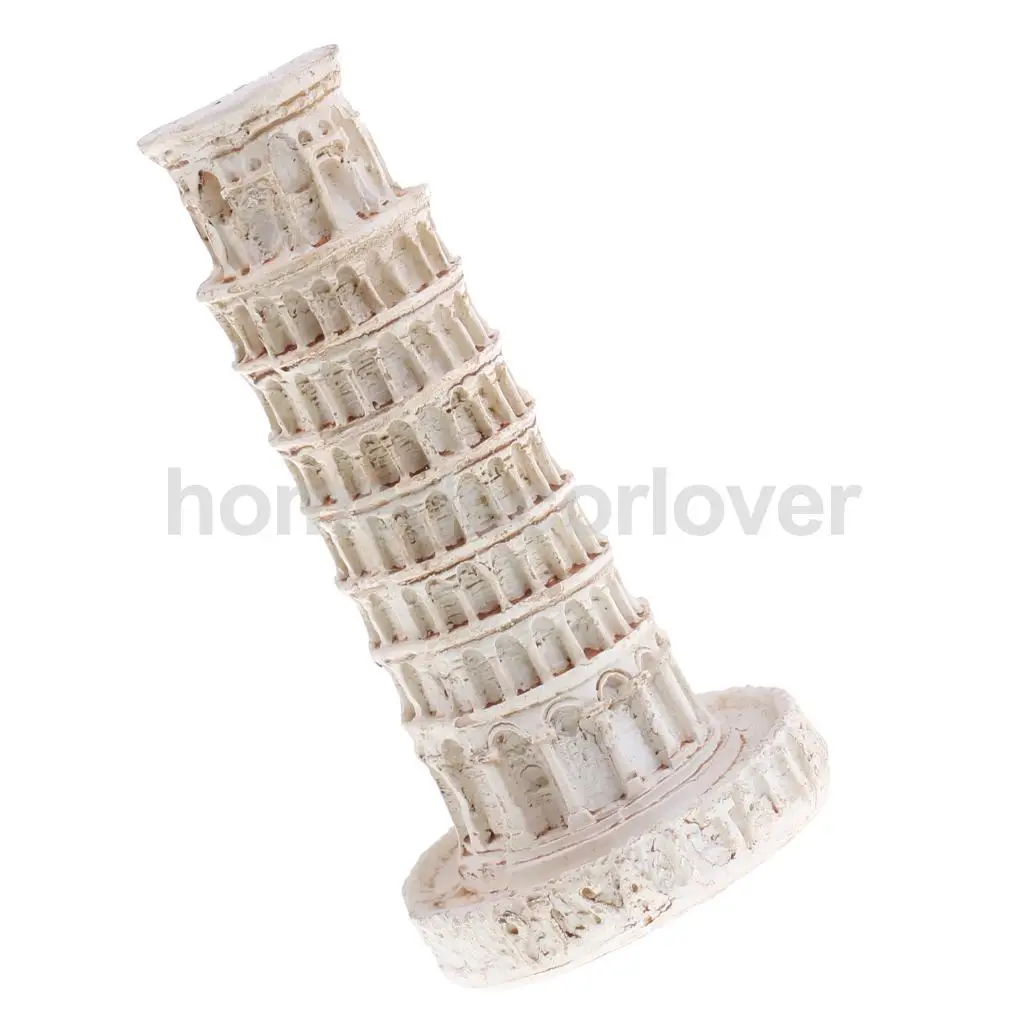1Pc Resin Tower of Pisa Building Model Sculpture Statue for Home Table Decor