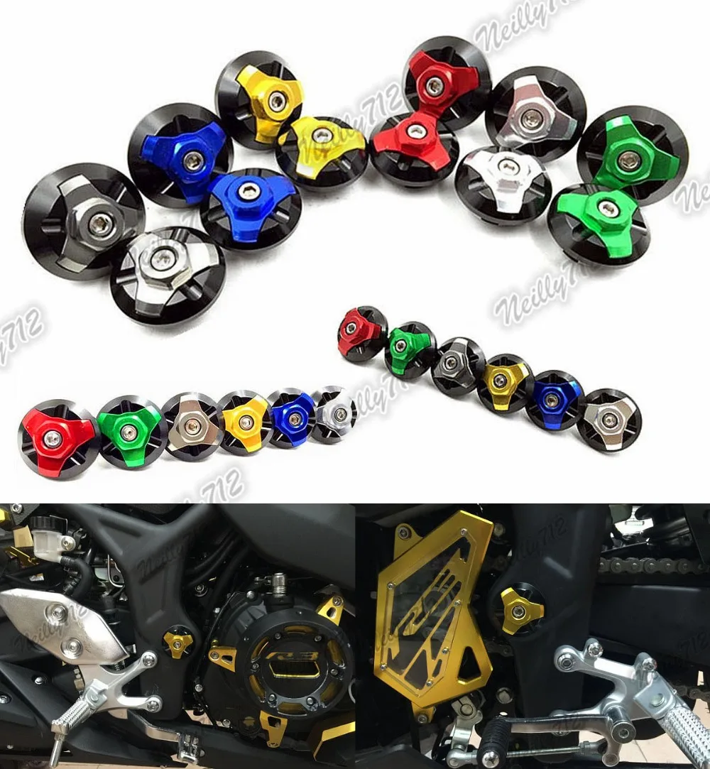 Motorcycle Aluminum Left & Right Frame Hold Cap Cover For Yamaha YZF R3