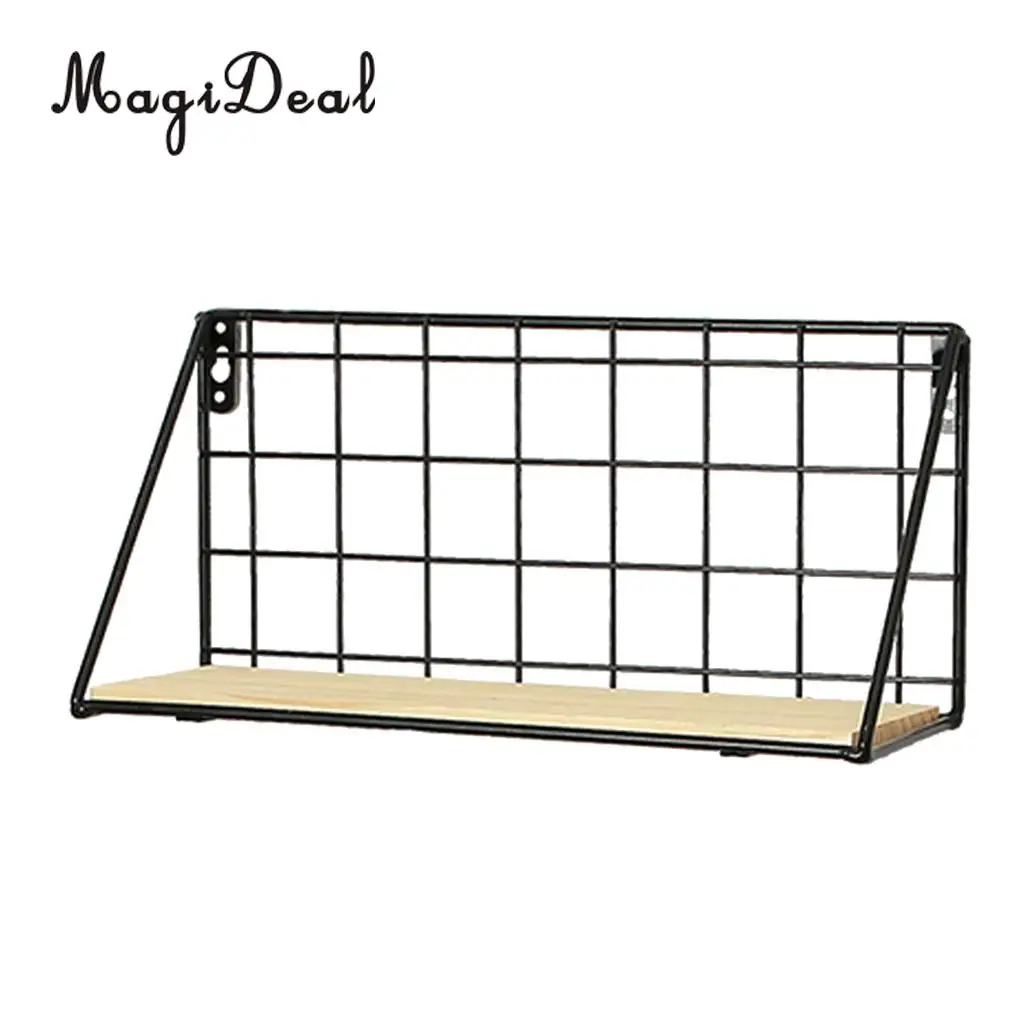  Home Decorative Wire Wall Hanging Window Box Case Holding Flower Pot Rack Plant Pot Planter Black Supports Display Stand 
