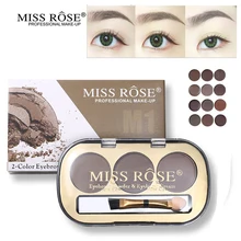 Miss Rose, 3 цвета, тату, воск для бровей+ пудра, палитра для макияжа, 3D, для бровей, ТИНТ, натуральный, стойкий, усилитель бровей, макияж, наборы
