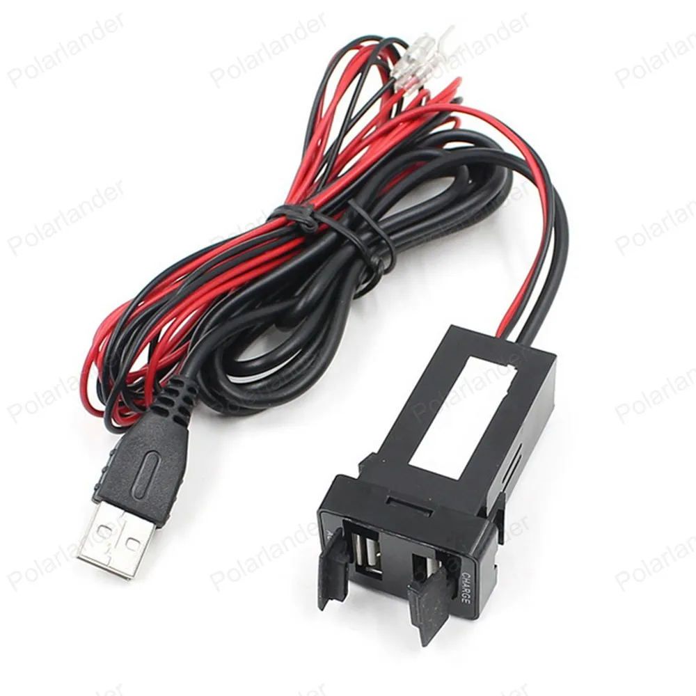 

Fit For M/itsubishi Audio input USB interface Fast Charging Auto 12v Car Charger socket adapter