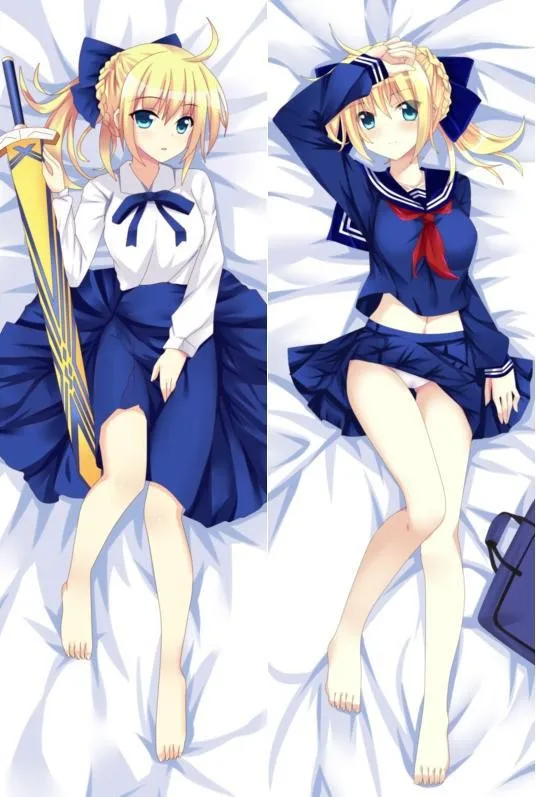 Японский аниме Fate Stay Night Saber Наволочка Чехол обнимающий тело otaku Dakimakura дропшиппинг наволочки