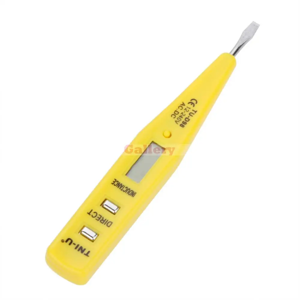 

TU-D98 Multifunctional Digital AC/DC Voltage Tester Pen Continuity Tester 12-240V W/ LCD Display