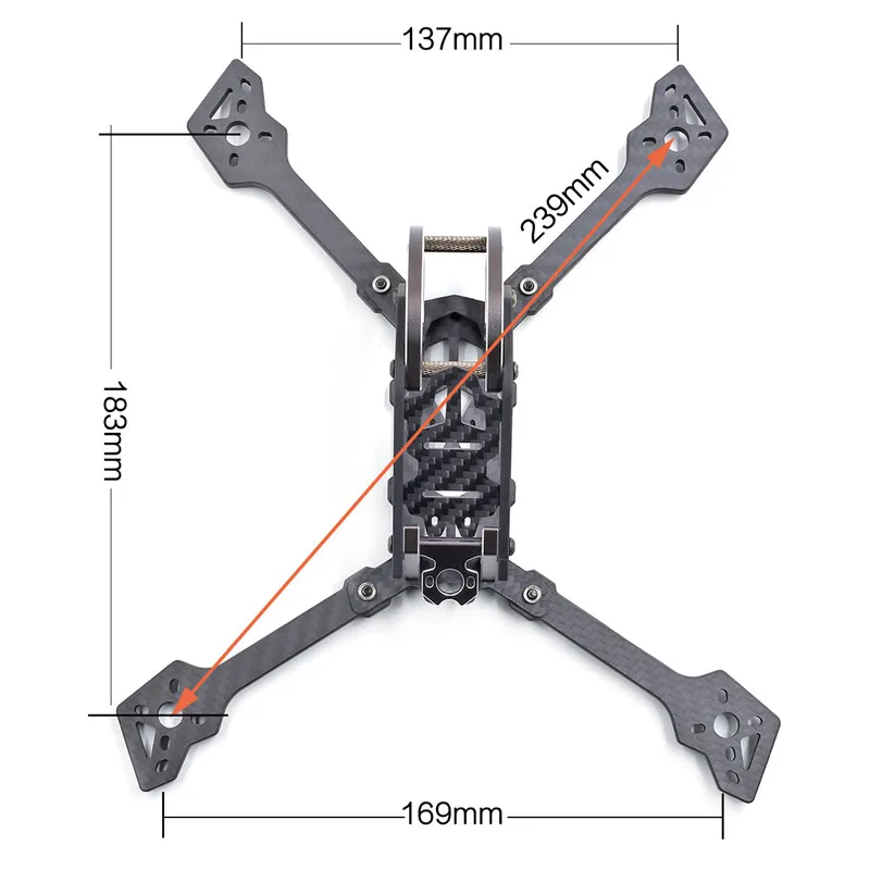 GEPRC Mark3 HB56 239 мм комплект из углеродного волокна для рамы для фристайла FPV RC части дрона