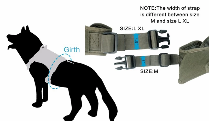 Высокое качество тактическая собака сбруя-жилет водостойкий нейлон 1000D военный жгут для средних и больших собак Размер M L XL