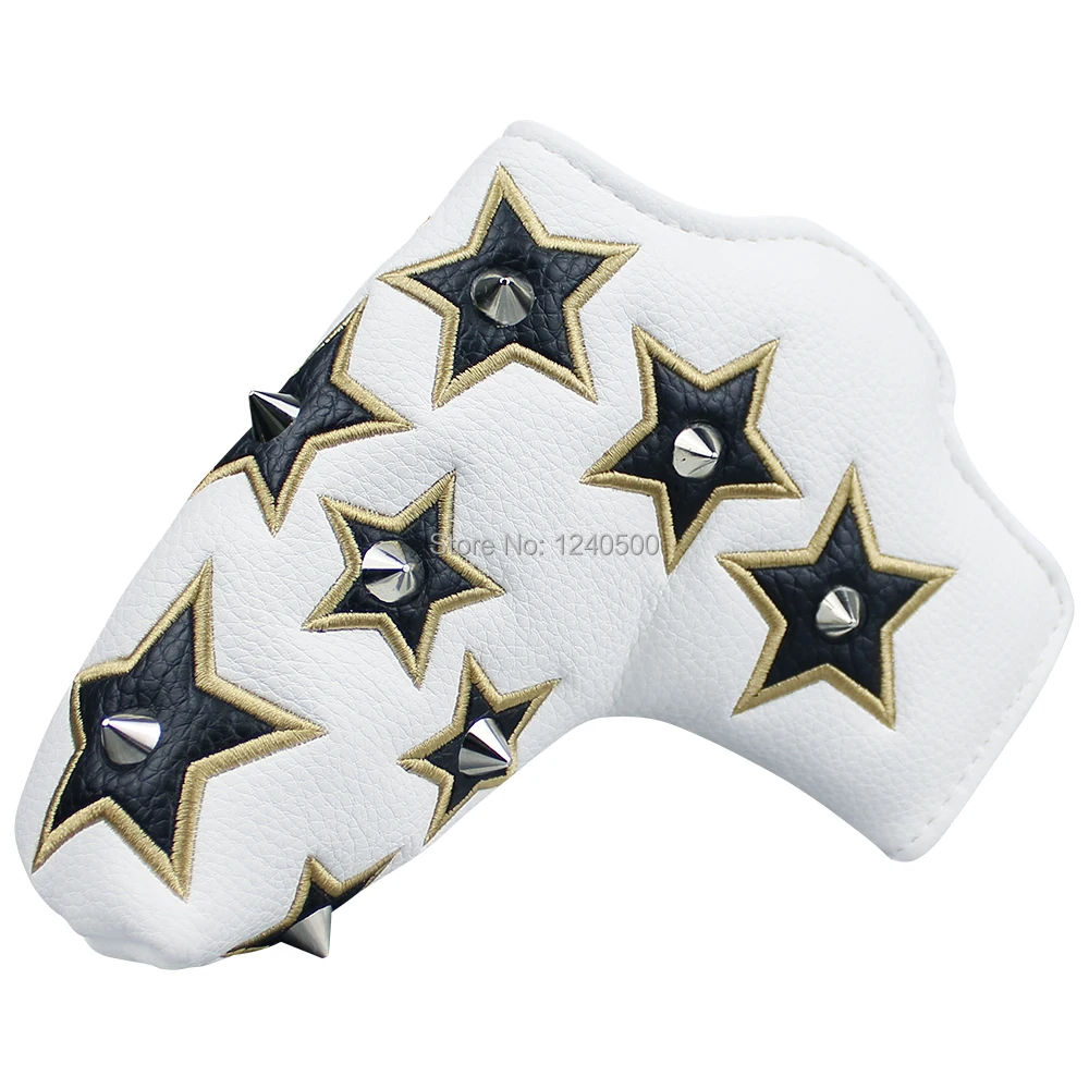 

Golf Headcover Premium Blade Golf Putter Head Cover Rivets Club Cover With Magnetic Closure Drop Ship