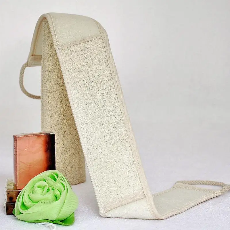 Новинка натуральное мягкое отшелушивающее банное полотенце Loofah с ремешком для