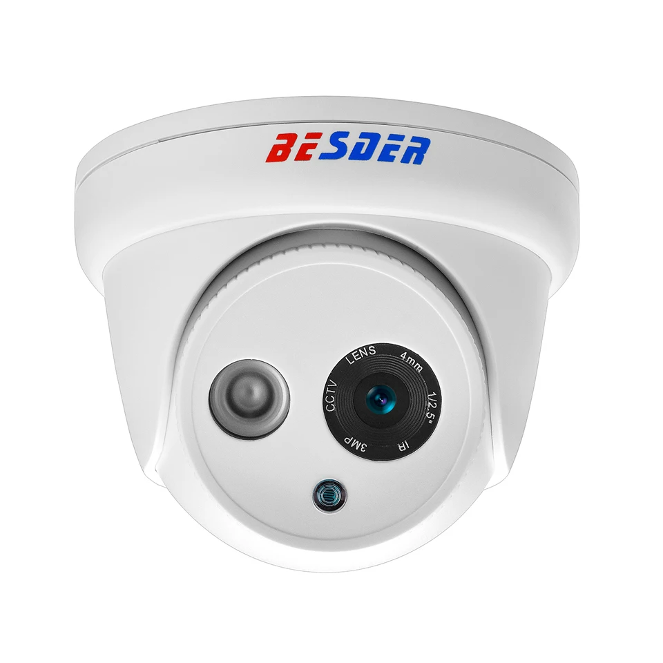 BESDER HD 720P 960P 1080P IP Camera DC12V POE48V ONVIF P2P Email Alam ...
