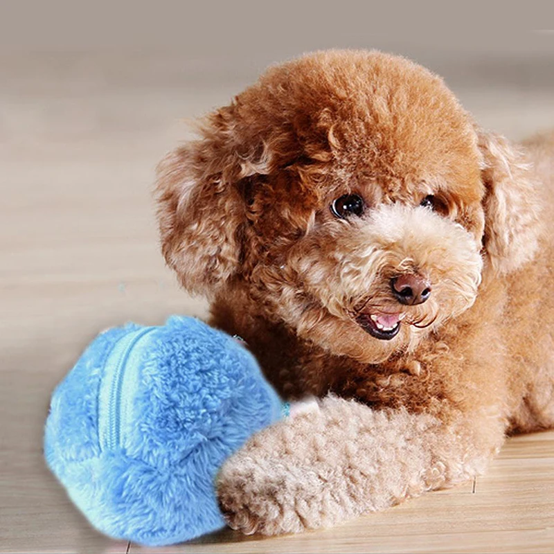 Practical Automatic Roller Ball For Pet Dog Cat Puppy Magic Roller Ball Toy Electric Chew Plush Floor Clean Toys