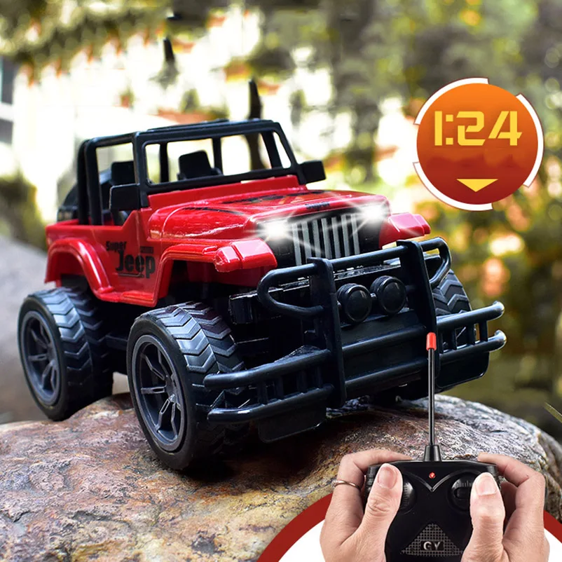 

1/24 RC Car Radio Remote Control Toys Vehicle Climbing Off-road Jeep Driving Bigfoot Car Model Toy Gift For Children