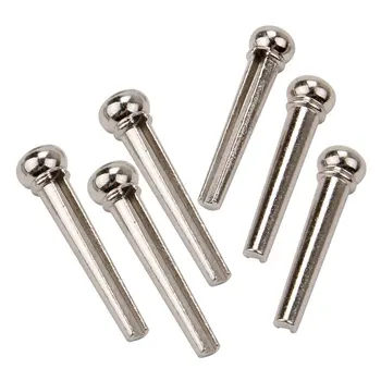 

SYDS Acoustic Guitar Bridge String Nail Pins silver Pack of 6