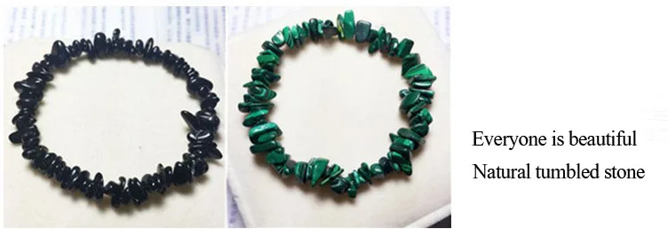 Natural quartz crystals tumbled stones Wealthy healing stones bracelet make of tumbled stones (4)