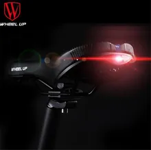 WHEEL UP PVC MTB Road Bicycle Saddle With Taillight Bike Seat Cushion Soft Men Women Cycling Saddle