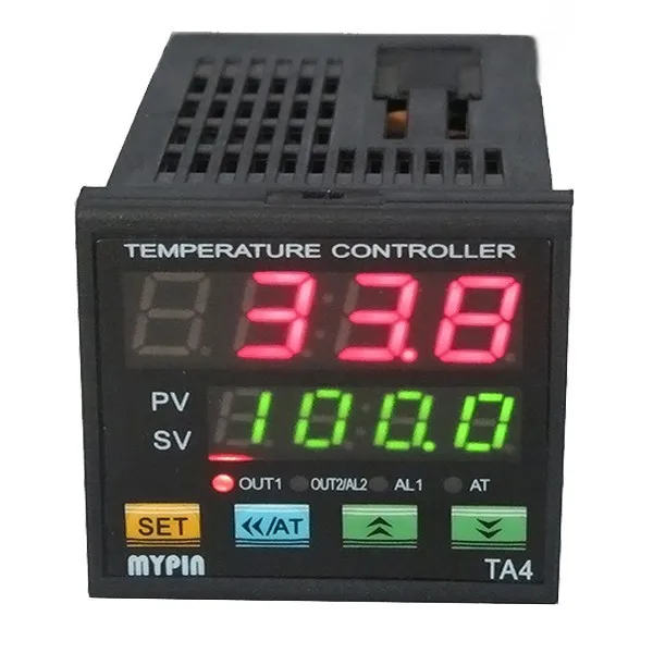 90-265 в AC/DC MYPIN двойной цифровой F/C PID контроль температуры Лер термостат TA4-SNR SSR контроль выход+ сигнализация